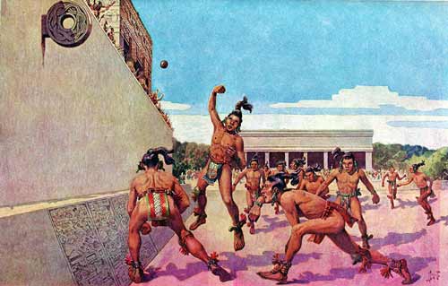 El juego de pelota de los mayas